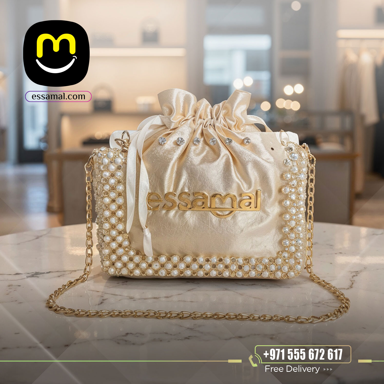 Golden Premium Ladies Bag
