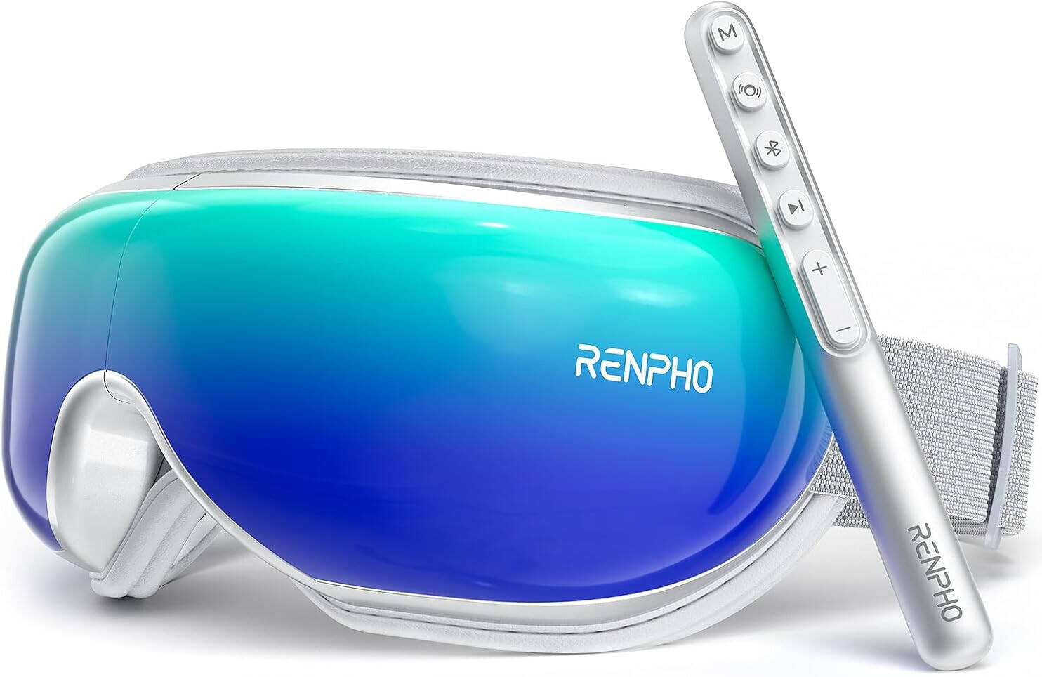 RENPHO Eyeris 1 Eye Massager with Heat & Bluetooth Music, Rechargeable Eye Care Machine, 5 Massage Modes, Soothing heat and gentle pressure