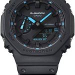 Casio G-Shock Neon Accent Series Analog-Digital Watch, Shock Resistant, 20 Bar Water Resistant, Resin Band, Mineral Exterior Glass, 12/24 Hour Format