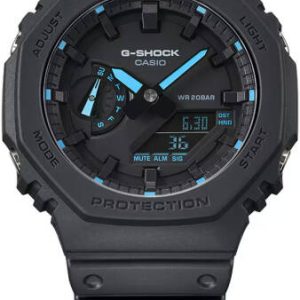 Casio G-Shock Neon Accent Series Analog-Digital Watch, Shock Resistant, 20 Bar Water Resistant, Resin Band, Mineral Exterior Glass, 12/24 Hour Format